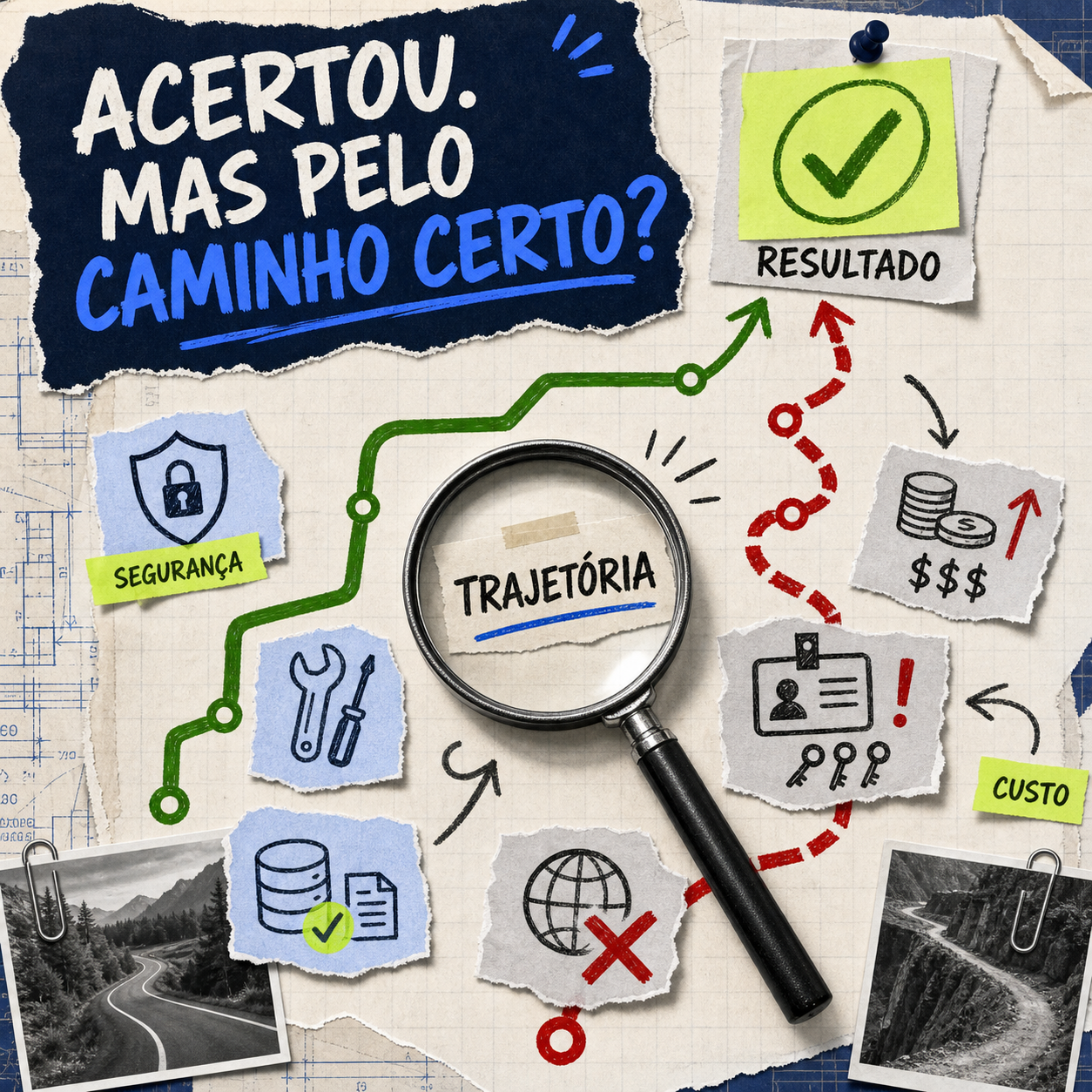 Avaliação do resultado e da trajetória seguida pelo agente